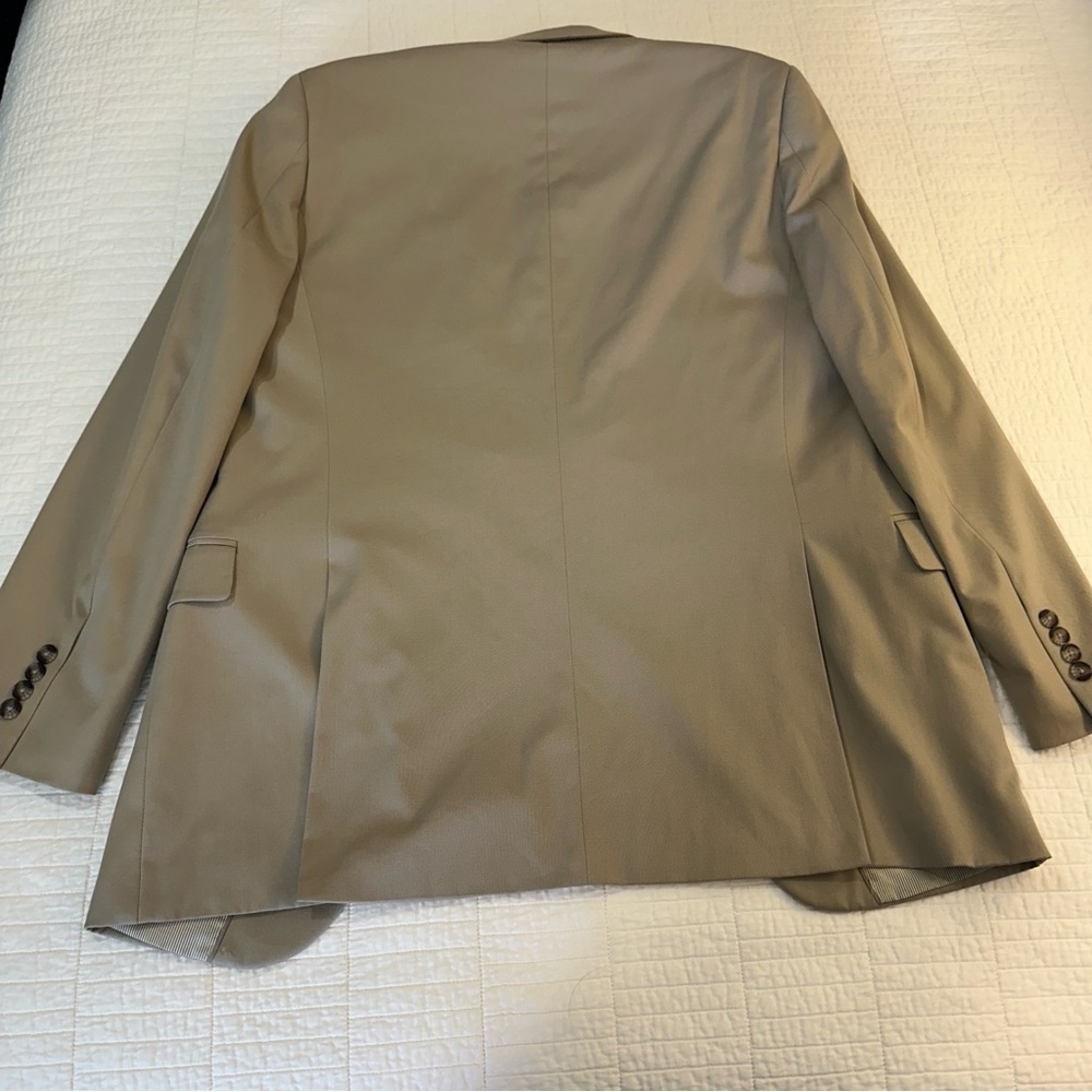Madison Modern Fit Suit Jacket 40L Stretch Beige New Without Tags - Picture 12 of 13